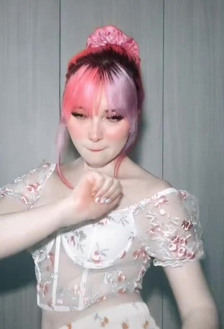 Hot Poli Сoloridas in Floral Corset and Bouncing Boobs