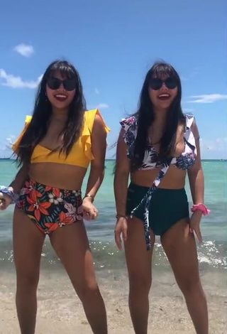 1. Hot Raisa & Lucia Rodríguez in Bikini at the Beach