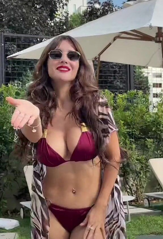 3. Alluring Rosángela Espinoza Shows Cleavage in Erotic Red Bikini