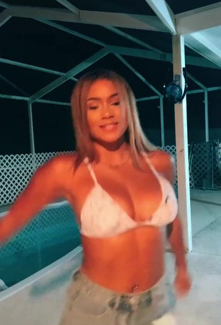 4. Sexy Shayla Marie Shows Cleavage in Bikini Top and Bouncing Breasts