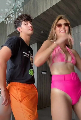 Hot Sofia Andres Shows Cleavage in Firefly Rose Bikini and Bouncing Breasts