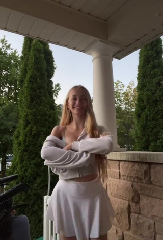 3. Hot Sophia Diamond in White Skirt