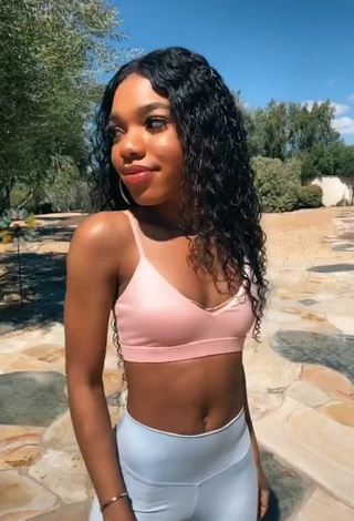 1. Sexy Teala Dunn in Grey Leggings