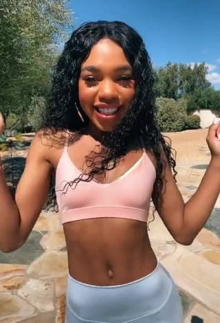 3. Sexy Teala Dunn in Grey Leggings