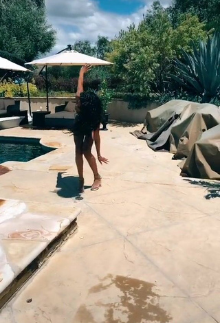 3. Seductive Teala Dunn in White Bikini at the Swimming Pool