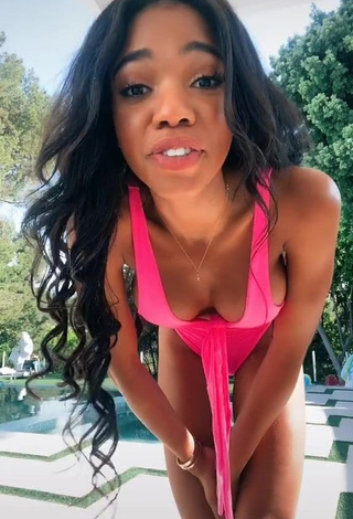 1. Cute Teala Dunn Shows Butt at the Swimming Pool