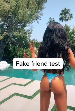 4. Wonderful Teala Dunn Shows Butt at the Swimming Pool