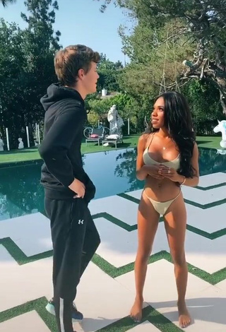 3. Adorable Teala Dunn Shows Butt at the Pool