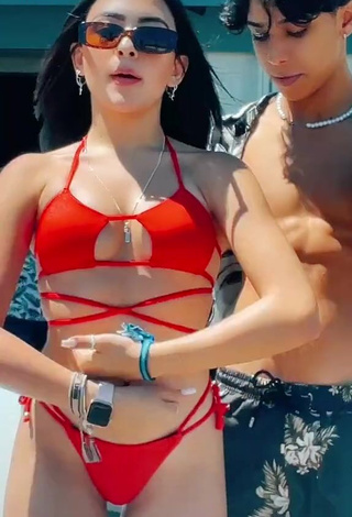 1. Hottie Vivi in Red Bikini