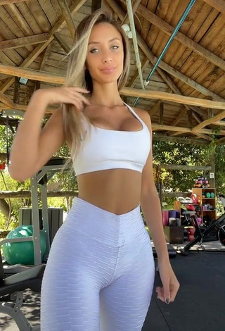 Sexy Giuliana Cagna in White Leggings