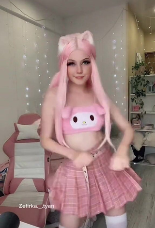 Sexy Marshmallow_chan in Pink Crop Top