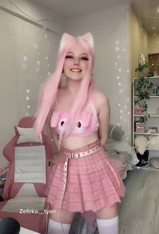 3. Sexy Marshmallow_chan in Pink Crop Top