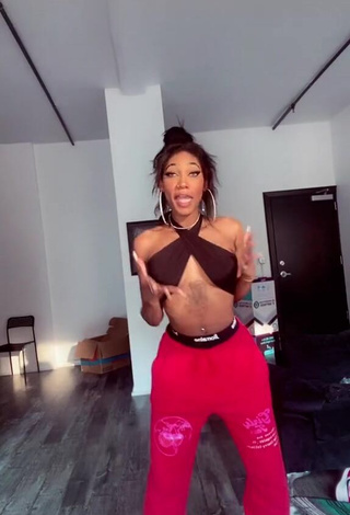 1. Sweetie Bria Alana in Black Crop Top