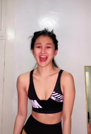 1. Hot Chienna Filomeno Shows Cleavage in Sport Bra and Bouncing Boobs