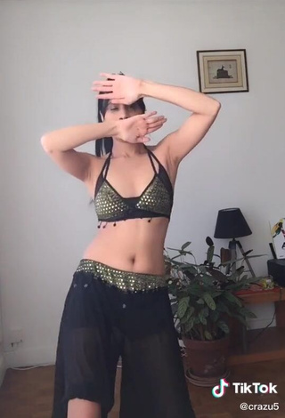 4. Really Cute XENA Shows Cleavage in Crop Top and Bouncing Tits