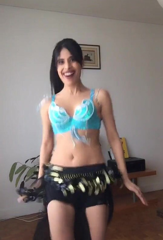 Sexy XENA in Turquoise Bikini Top while doing Belly Dance