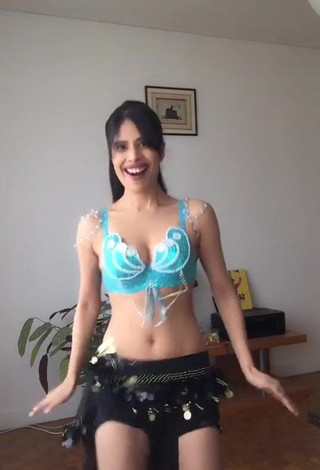 4. Sexy XENA in Turquoise Bikini Top while doing Belly Dance