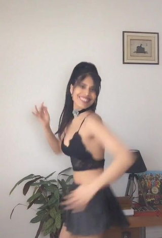 4. XENA in Erotic Black Crop Top and Bouncing Tits