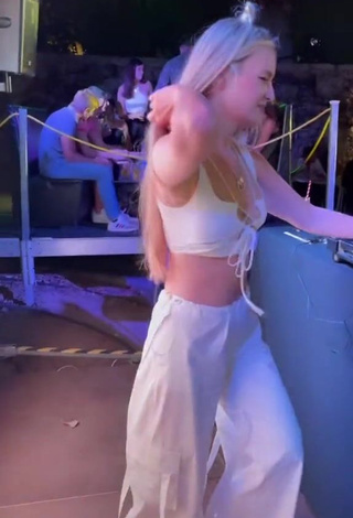 3. Sexy Olga Ryazanova in White Crop Top