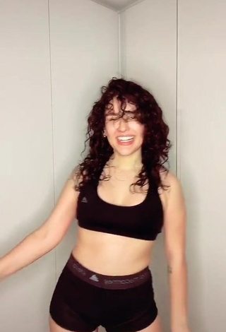 3. Hot Kefera Buchmann in Black Sport Bra and Bouncing Tits