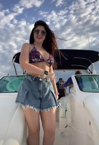 Hot Le Azevedo in Bikini Top on a Boat