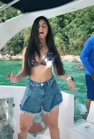 Cute Le Azevedo in Bikini Top on a Boat