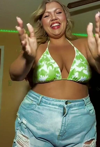 3. Beautiful Lexie Lemon in Sexy Bikini Top and Bouncing Boobs