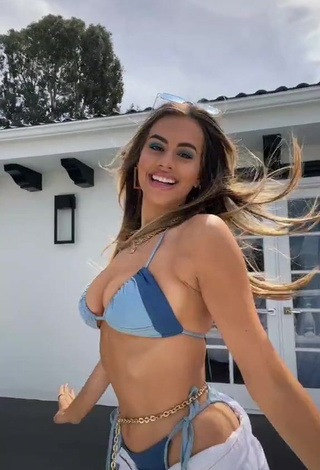 4. Sexy Madi Webb Shows Cleavage in Blue Bikini Top