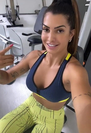 Beautiful Marina Ferrari in Sexy Sport Bra in the Sports Club