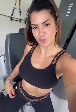 4. Beautiful Marina Ferrari in Sexy Sport Bra in the Sports Club