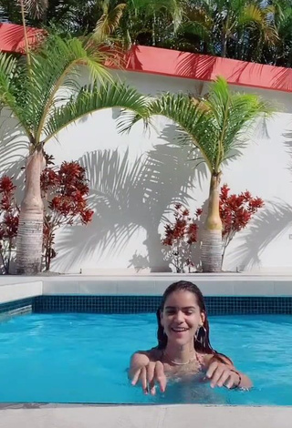 4. Hot Melissa Rodriguez in Bikini Top at the Swimming Pool