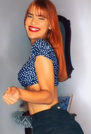 1. Sweet Melissa Rodriguez Shows Cleavage in Cute Crop Top and Bouncing Boobs