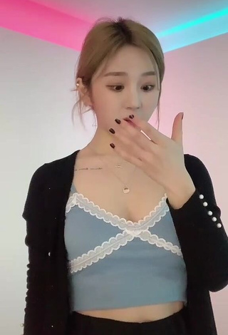 3. Hot Nayeonk96 in Blue Crop Top