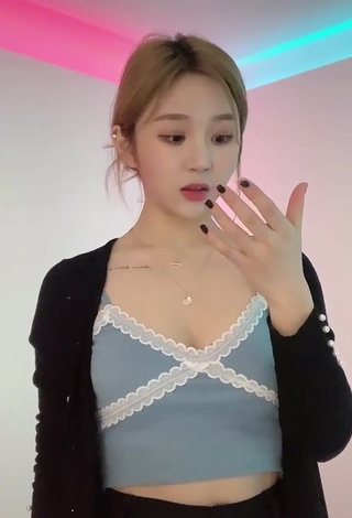 4. Hot Nayeonk96 in Blue Crop Top