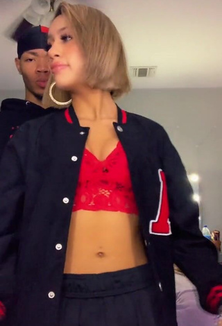 3. Hot Paradiisedd in Red Crop Top