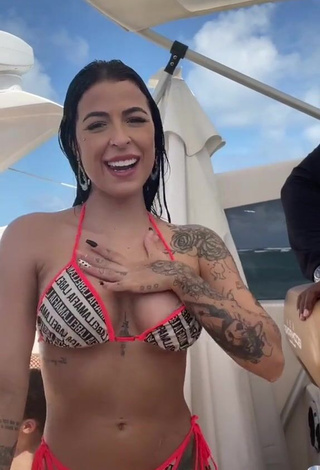 3. Sexy Amanda Ferreira Shows Cleavage in Bikini