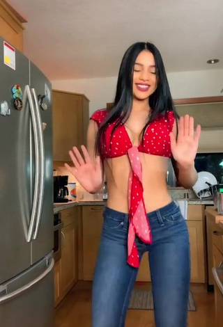 3. Beautiful Barbara Ramirez in Sexy Red Crop Top