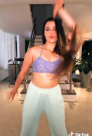 3. Sexy Bya Kessey in Leopard Crop Top and Bouncing Boobs