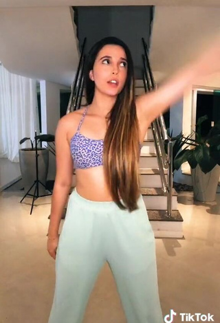 4. Sexy Bya Kessey in Leopard Crop Top and Bouncing Boobs