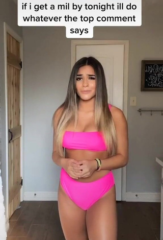 Hot Camryn Cordova Shows Cleavage in Firefly Rose Bikini and Bouncing Boobs