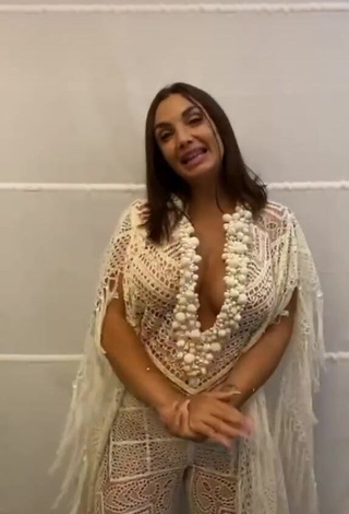 1. Sexy Elettra Lamborghini Shows Cleavage in Overall