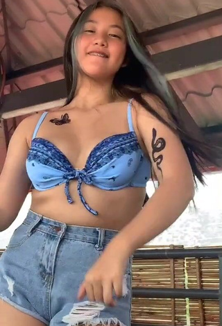 4. Hot Vanessa Domingo Shows Cleavage in Bikini Top and Bouncing Boobs