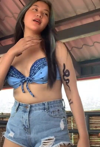 Hottie Vanessa Domingo Shows Cleavage in Bikini Top and Bouncing Boobs