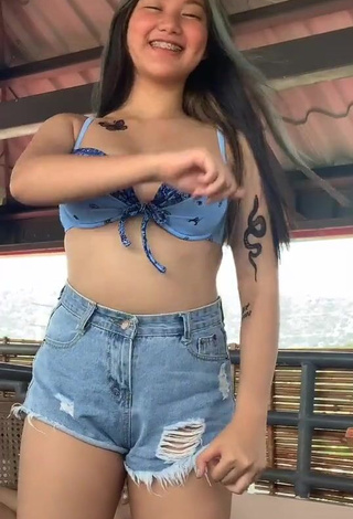 Cute Vanessa Domingo Shows Cleavage in Bikini Top and Bouncing Tits