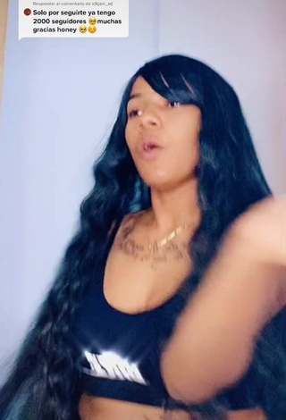 3. Hottie Honey Perez in Black Crop Top and Bouncing Boobs