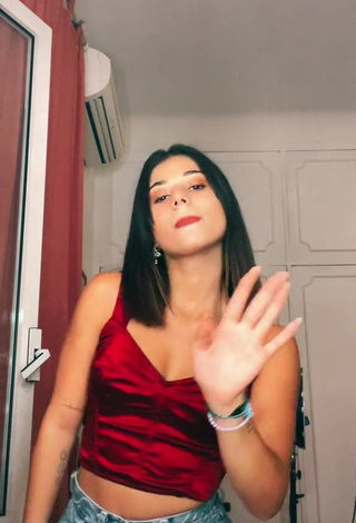 3. Sexy Jasmin Zangarelli in Red Crop Top