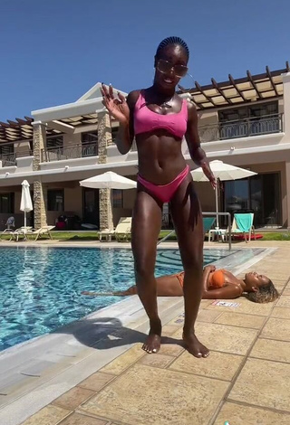 Hot Oluwanifewa Agunbiade in Bikini at the Swimming Pool