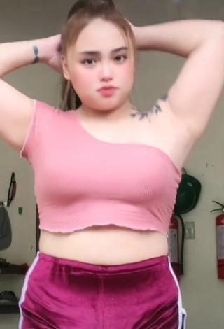 1. Erotic Joanne Duldulao in Pink Crop Top