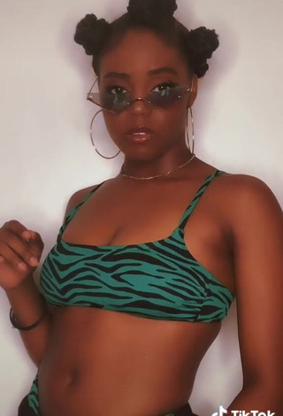 4. Hot Jordan Nata'e in Zebra Bikini