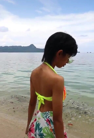 1. Hot Joyce Glorioso in Bikini Top at the Beach